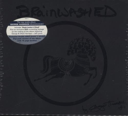 George Harrison Brainwashed - Sealed 2-disc CD/DVD set UK GHA2DBR582180
