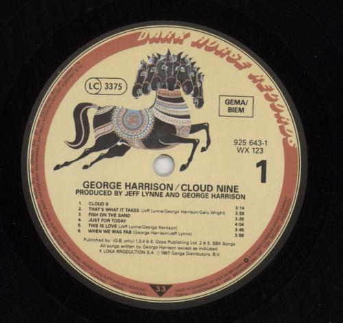 George Harrison Cloud Nine - EX vinyl LP album (LP record) UK GHALPCL586232