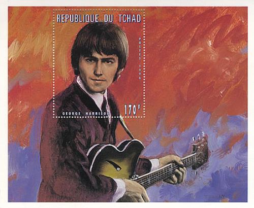 George Harrison Commemorative Stamp memorabilia African GHAMMCO395110