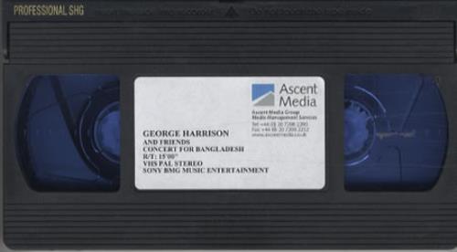 George Harrison Concert For Bangladesh video (VHS or PAL or NTSC) UK GHAVICO344759