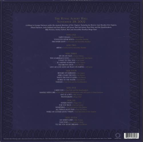 George Harrison Concert For George - Sealed 4-LP vinyl album record set US GHA4LCO691804