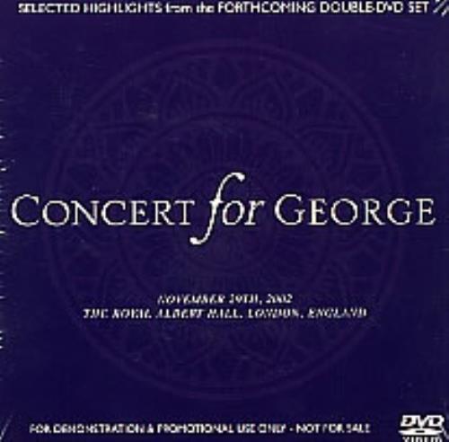 George Harrison Concert For George DVD UK GHADDCO276828