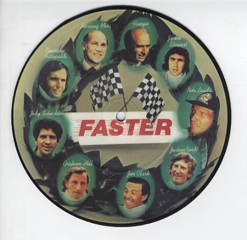 George Harrison Faster 7" vinyl picture disc (7 inch picture disc single) UK GHA7PFA37176