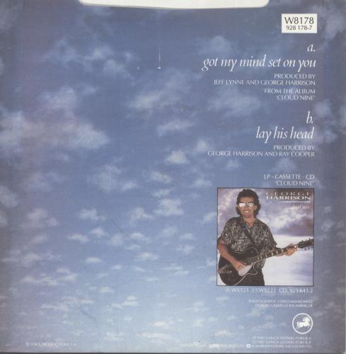 George Harrison Got My Mind Set On You - P/S - Inj 7" vinyl single (7 inch record / 45) UK GHA07GO49695