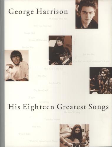 George Harrison His Eighteen Greatest Songs book UK GHABKHI876958