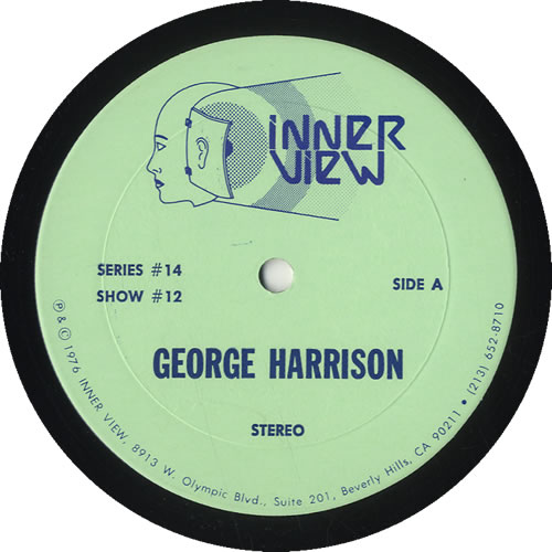George Harrison Inner View vinyl LP album (LP record) US GHALPIN498363