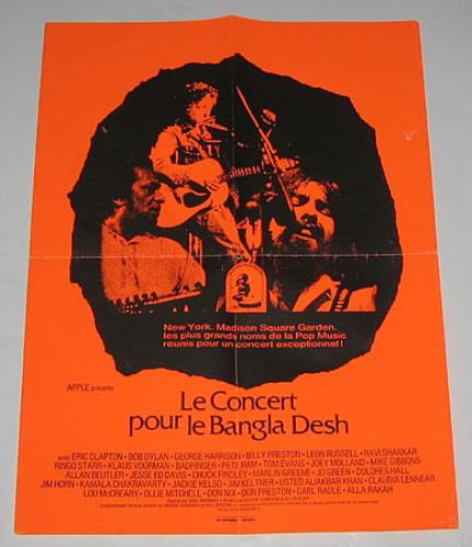 George Harrison Le Concert Pour Le Bangla Desh poster French GHAPOLE388741