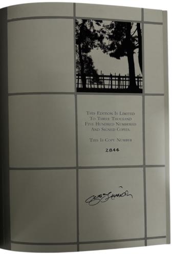 George Harrison Live In Japan - Genesis Publications book UK GHABKLI877443