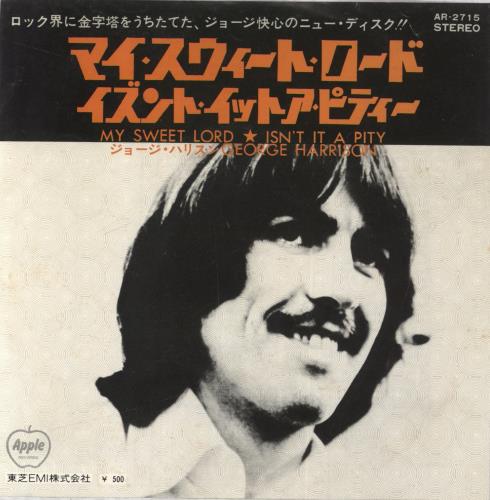 George Harrison My Sweet Lord - �500 7" vinyl single (7 inch record / 45) Japanese GHA07MY844906