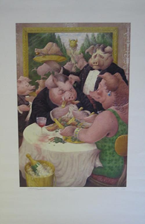 George Harrison Piggies - Signed Litho Print memorabilia UK GHAMMPI349402