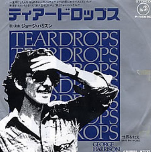 George Harrison Teardrops 7" vinyl single (7 inch record / 45) Japanese GHA07TE207465