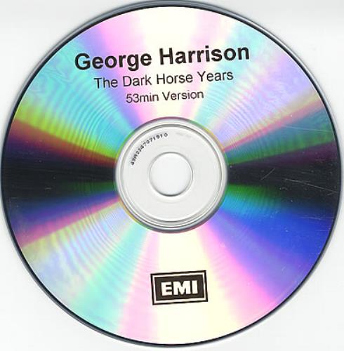 George Harrison The Dark Horse Years CD-R acetate UK GHACRTH373290