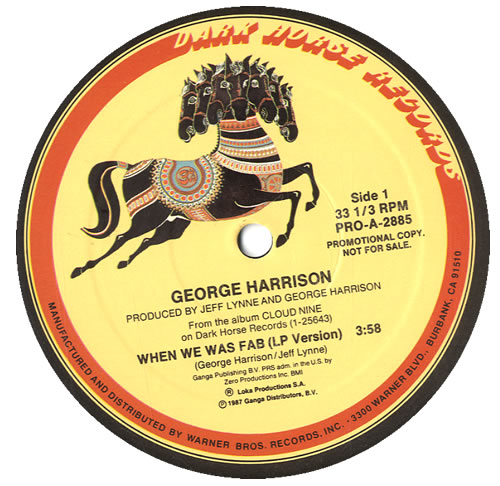 George Harrison When We Was Fab 12" vinyl single (12 inch record / Maxi-single) US GHA12WH26319