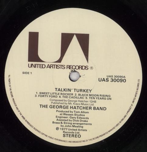 George Hatcher Band Talkin' Turkey vinyl LP album (LP record) UK GQQLPTA547605