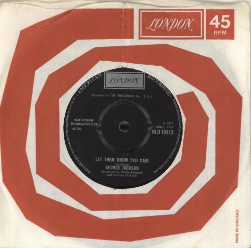 George Jackson Let Them Know You Care 7" vinyl single (7 inch record / 45) UK 0E407LE740934