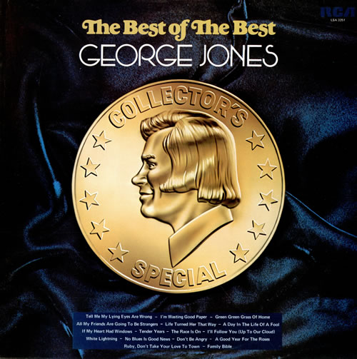 George Jones The Best Of The Best vinyl LP album (LP record) UK GEJLPTH461110