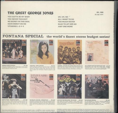 George Jones The Great George Jones vinyl LP album (LP record) UK GEJLPTH699708