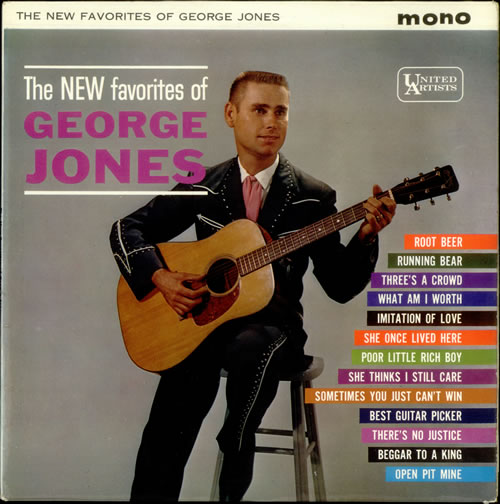 George Jones The New Favorites Of vinyl LP album (LP record) UK GEJLPTH534424