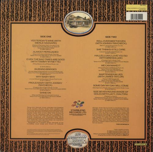 George Jones The Very Best Of vinyl LP album (LP record) UK GEJLPTH792515