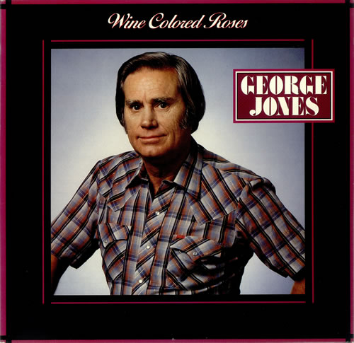 George Jones Wine Colored Roses vinyl LP album (LP record) UK GEJLPWI437221