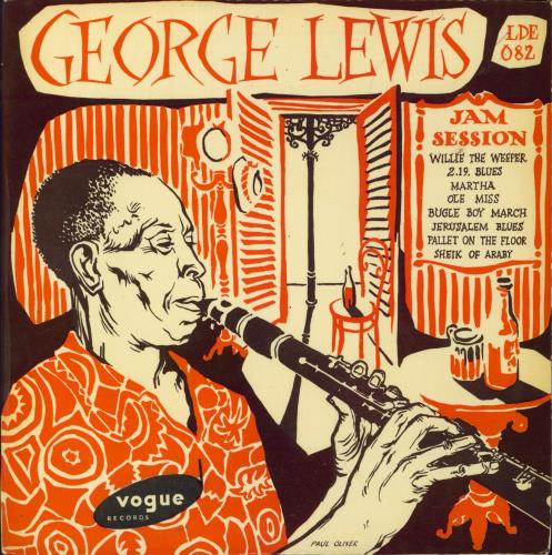 George Lewis Jam Session 10" vinyl single (10 inch record) UK GL210JA831853