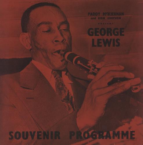 George Lewis Souvenir Programme tour programme UK GL2TRSO840930