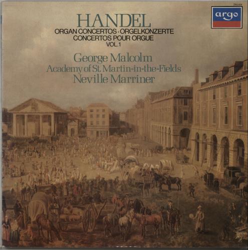 George Malcolm Handel: Organ Concertos Vol. 1 vinyl LP album (LP record) UK GV8LPHA647470