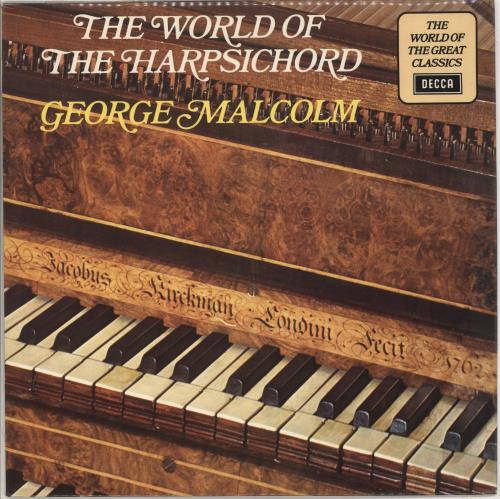 George Malcolm The World Of The Harpsichord vinyl LP album (LP record) UK GV8LPTH711328