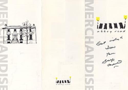 George Martin Abbey Road handbill US GOMHBAB220885