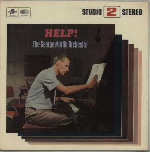 George Martin Help! - Studio 2 Stereo Pressing - Blue Columbia Logo vinyl LP album (LP record) UK GOMLPHE61897