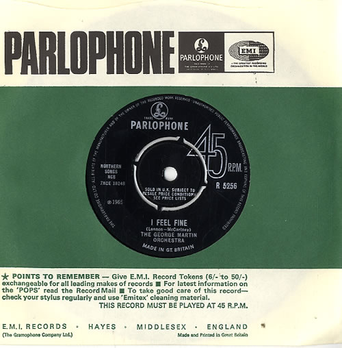 George Martin I Feel Fine 7" vinyl single (7 inch record / 45) UK GOM07IF594163