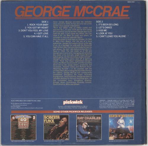 George McCrae George McCrae Featuring Rock Your Baby vinyl LP album (LP record) UK GM8LPGE722451