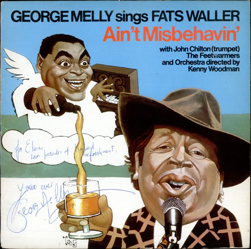George Melly Ain't Misbehavin' - Autographed vinyl LP album (LP record) UK GM1LPAI514941