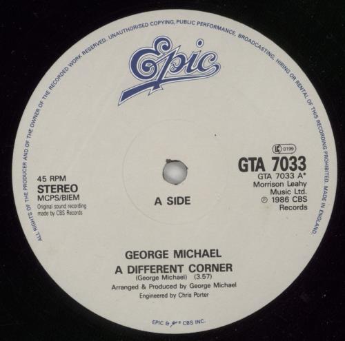 George Michael A Different Corner - Gatefold 12" vinyl single (12 inch record / Maxi-single) UK GEO12AD07333