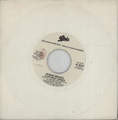 George Michael A Different Corner 7" vinyl single (7 inch record / 45) Italian GEO07AD67524