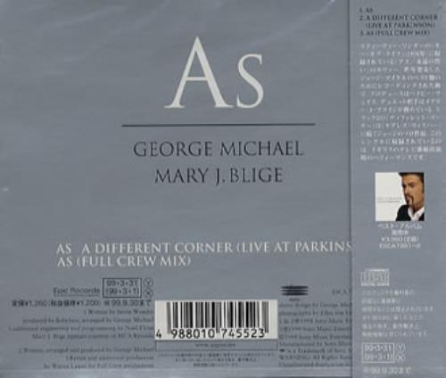 George Michael As CD single (CD5 / 5") Japanese GEOC5AS129325