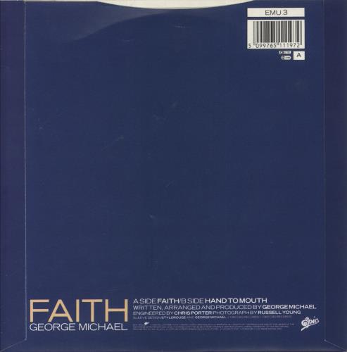 George Michael Faith + Paper P/S 7" vinyl single (7 inch record / 45) UK GEO07FA750160