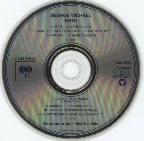 George Michael Faith - Hologram Cover CD album (CDLP) US GEOCDFA118188