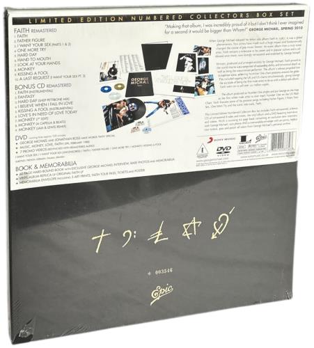 George Michael Faith - Sealed Deluxe Edition 3-disc CD/DVD Set UK GEO3DFA516964