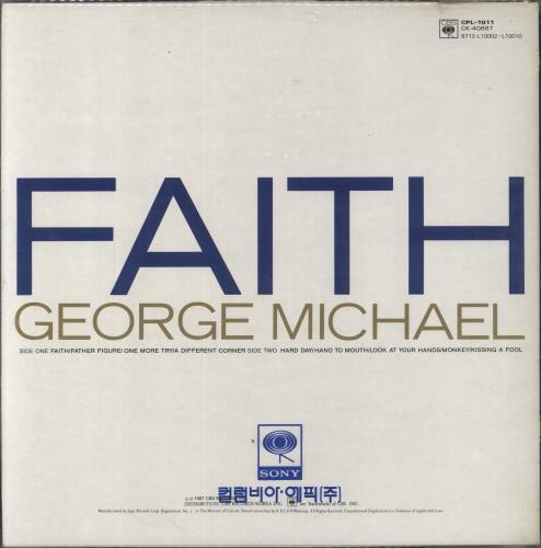 George Michael Faith - Sealed vinyl LP album (LP record) South Korean GEOLPFA854691
