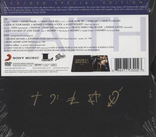 George Michael Faith - Special Edition - Sealed 3-disc CD/DVD Set UK GEO3DFA779589