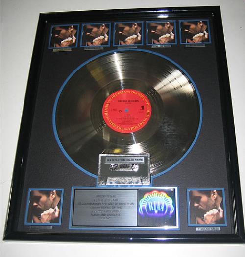 George Michael Faith award disc US GEOAWFA342771