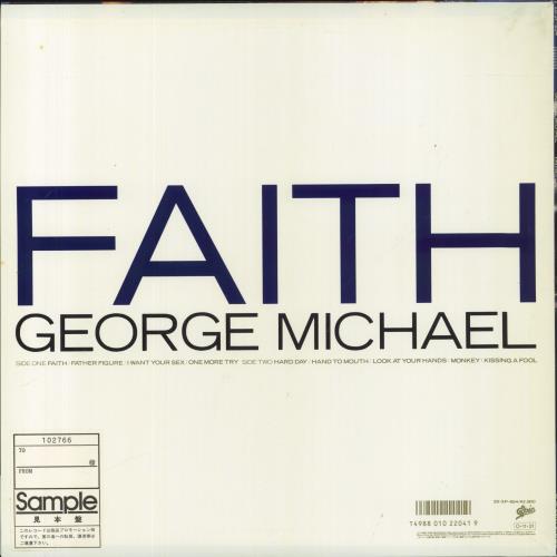 George Michael Faith vinyl LP album (LP record) Japanese GEOLPFA825870