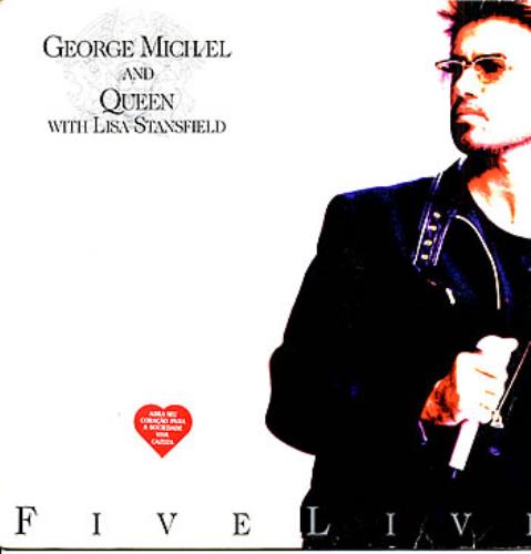 George Michael Five Live 12" vinyl single (12 inch record / Maxi-single) Brazilian GEO12FI235077