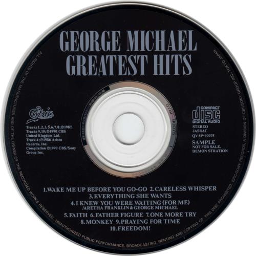 George Michael Greatest Hits CD album (CDLP) Japanese GEOCDGR53632
