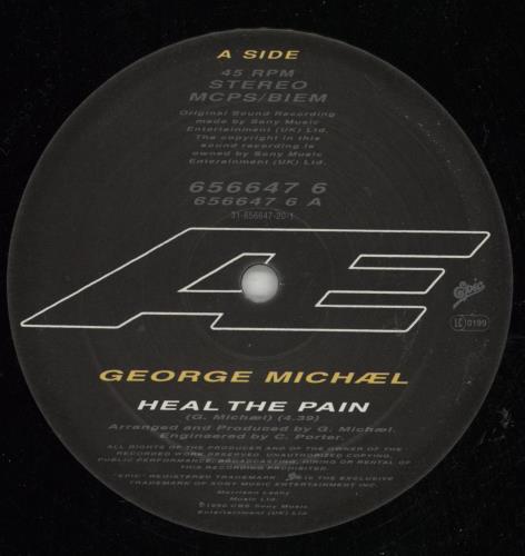 George Michael Heal The Pain 12" vinyl single (12 inch record / Maxi-single) UK GEO12HE45423