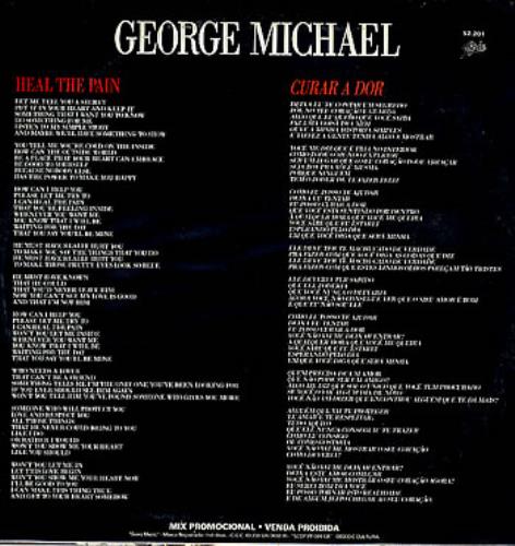 George Michael Heal The Pain/Curar A Dor 12" vinyl single (12 inch record / Maxi-single) Brazilian GEO12HE15598