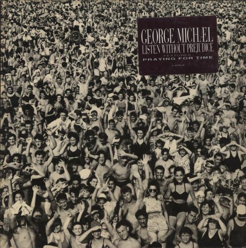 George Michael Listen Without Prejudice + Sticker - EX vinyl LP album (LP record) Dutch GEOLPLI865164