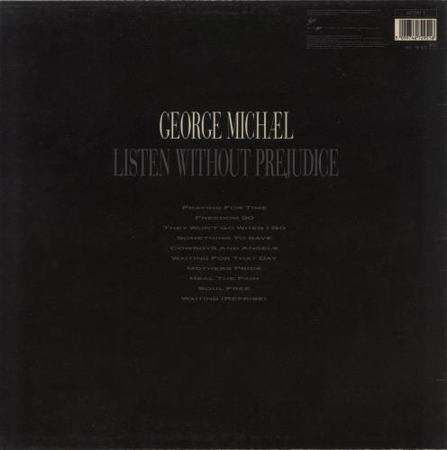 George Michael Listen Without Prejudice + Sticker - EX vinyl LP album (LP record) Dutch GEOLPLI865164