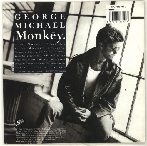 George Michael Monkey 7" vinyl single (7 inch record / 45) Spanish GEO07MO144254